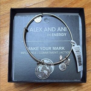 Alex and Ani Silver Charm Bracelet